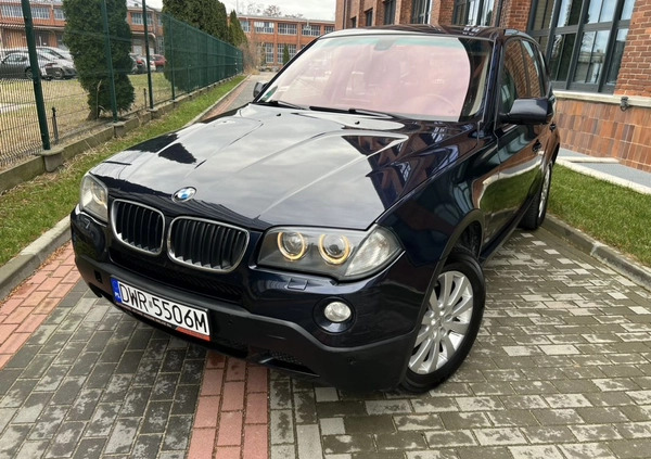 BMW X3 cena 23900 przebieg: 285000, rok produkcji 2008 z Wrocław małe 326